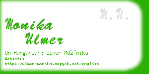 monika ulmer business card